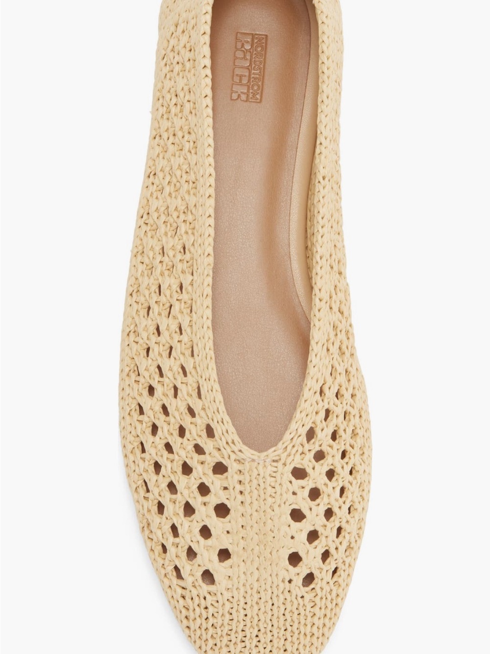 The NORDSTROM RACK Monroe Weave Flat (Women), size 10